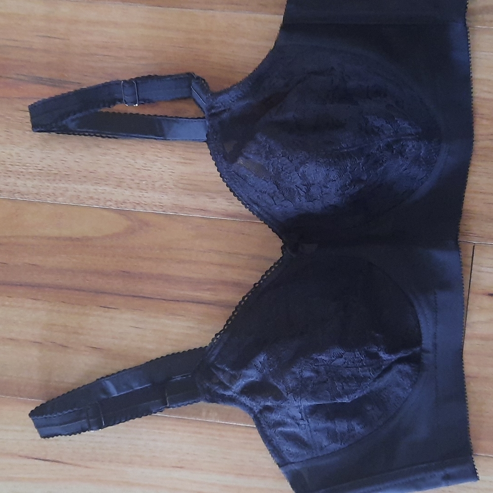 Vintage Goddess black lace bra